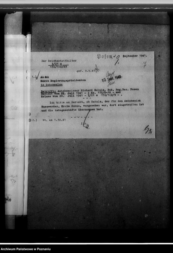 Obraz 11 z jednostki "Schulz, Richard - komisarz obwodowy"