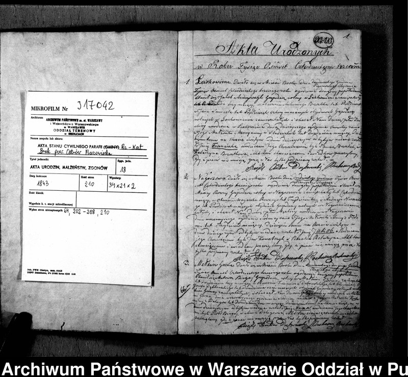 image.from.unit.number "Akta urodzeń, małżeństw i zgonów"