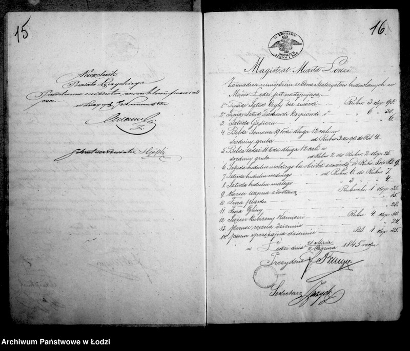 Obraz 14 z jednostki "Akta tyczące się pożyczki budowlanej Hersza Lipskiego i Lajzera Bergera"