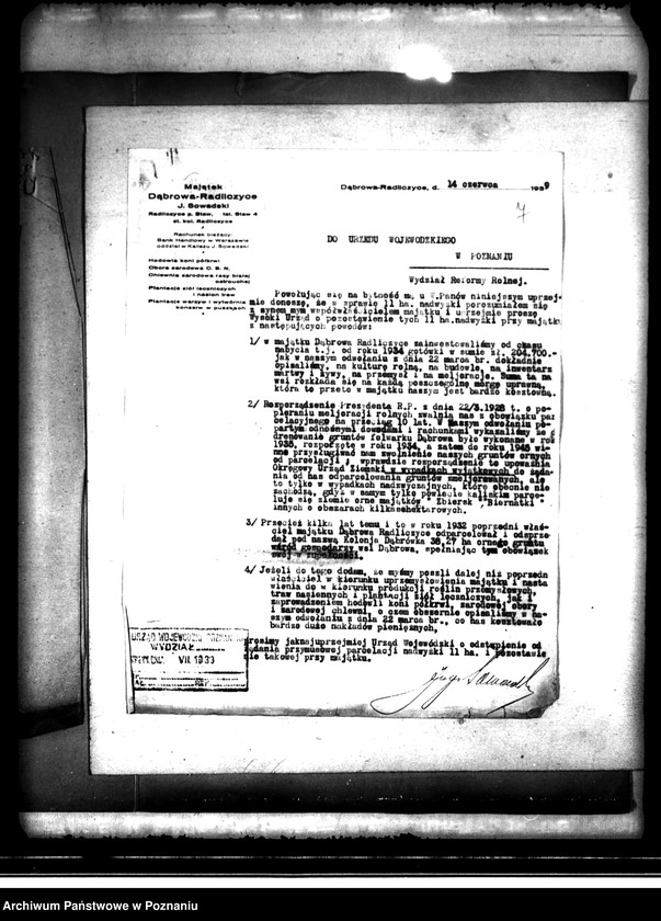 image.from.unit.number "Majątek Dąbrowa Radliczyce /parcelacja/"