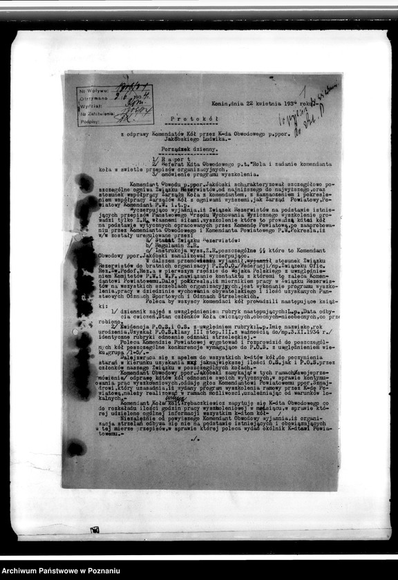 Obraz 5 z jednostki "Sprawozdania. Protokoły: Koła, Konina i Wrześni"