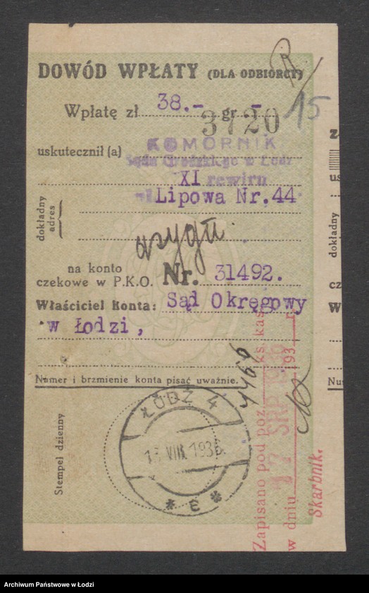 Obraz 17 z jednostki "Maks Hercberg – wyrób towarów wełnianych"