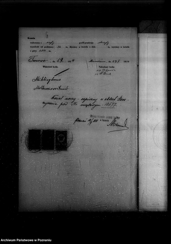 Obraz 10 z jednostki "Spółdzielnia mleczarsko-młyńska w Tarnowie powiat poznański  nr woj. 350"