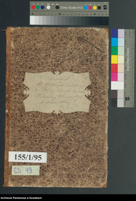 image.from.unit.number "Duplikat Akt Urodzonych, Zaślubionych i Umarłych z Parafii Rzymsko-Katolickiej Krasnopolskiej z roku 1866."