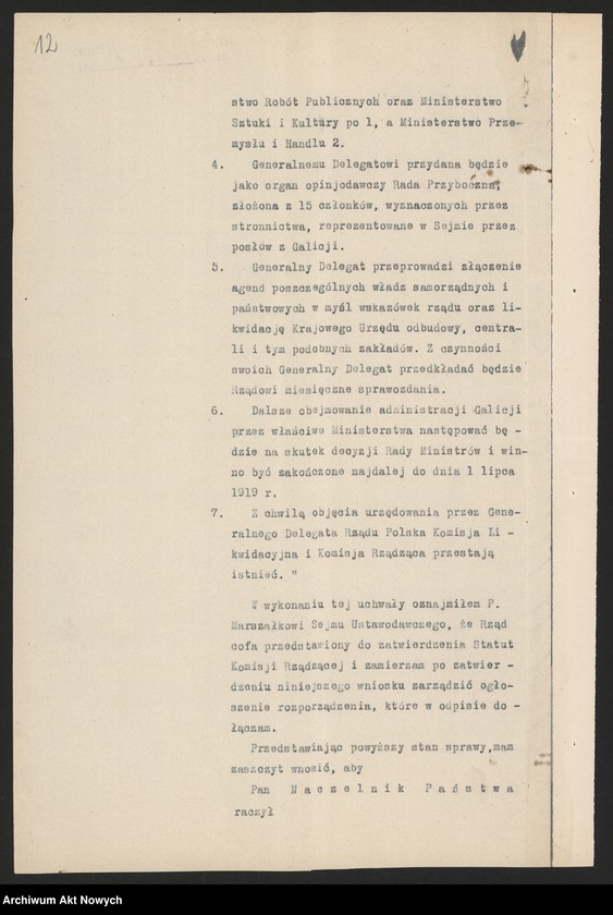 image.from.unit.number "Nominacje i dymisje Komisarzy Generalnych Rządu dla Galicji, Śląska, Spisza, Górnej Orawy oraz Gdańska"