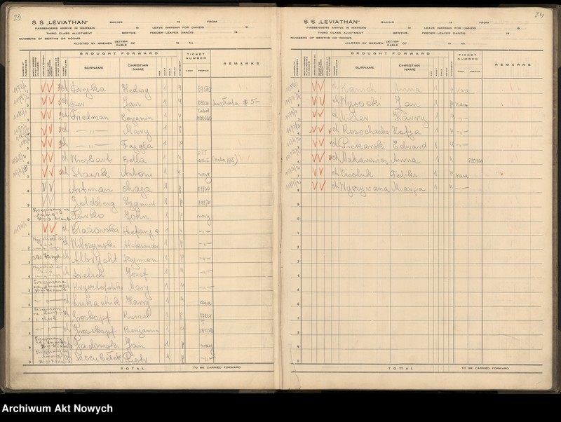 image.from.unit.number "Księga pasażerów wyjeżdżających na SS Leviathan."