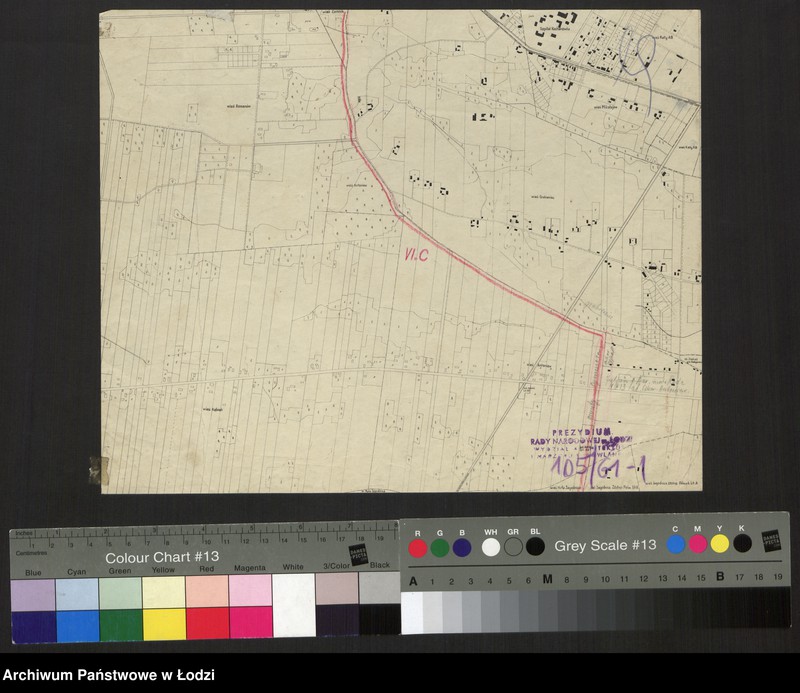 Obraz 1 z jednostki "Zmniejszenia fotograficzne planu miasta Łodzi i okolic 1:5000. Sekcja VI C"