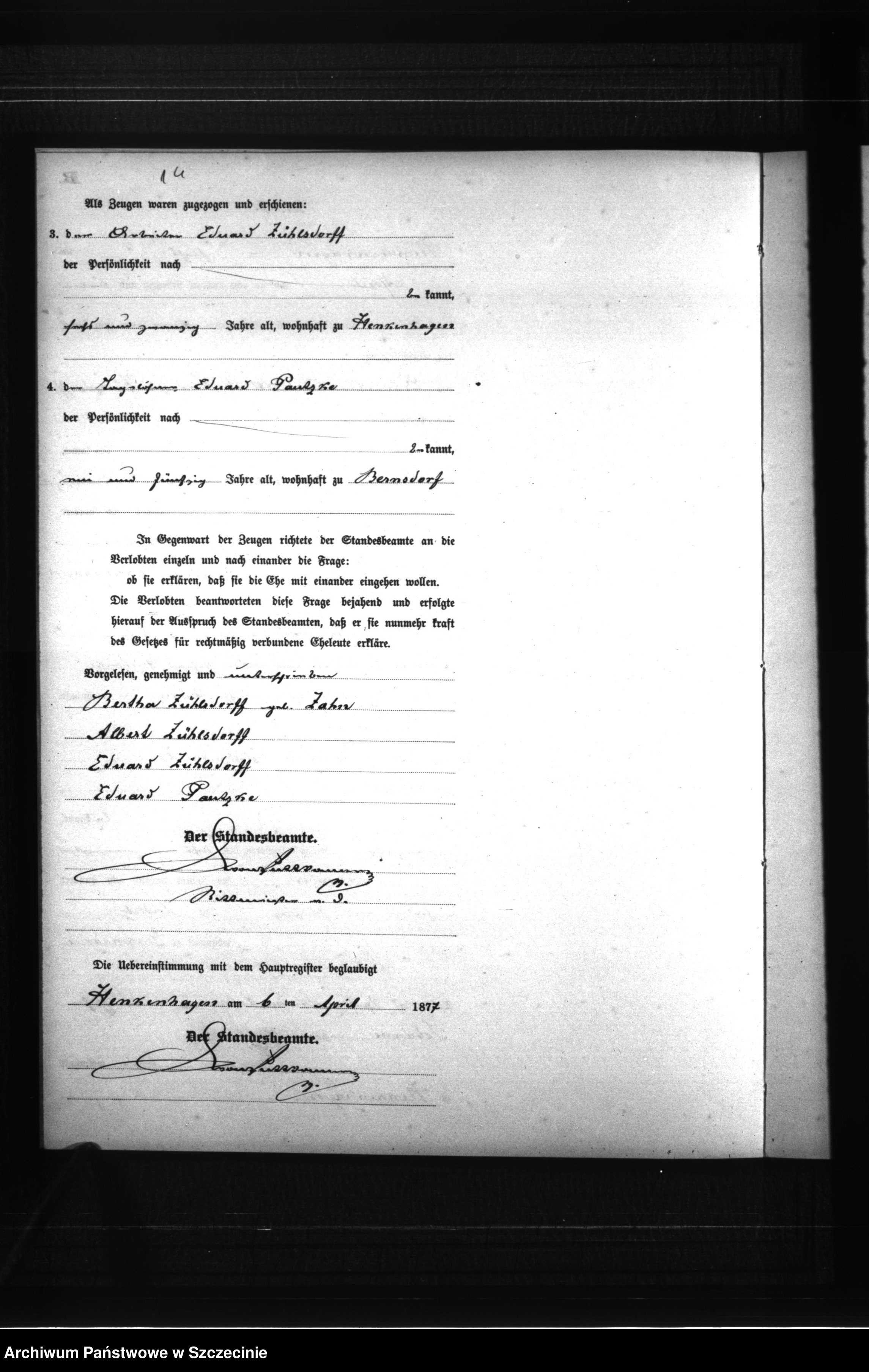 Skan z jednostki: Heiraths-Register (Neben-Register)