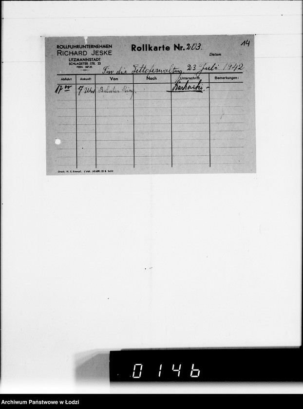 Obraz 18 z jednostki "Diverse I-M.Rechnungen [za dostawy towarów dla Getta]"