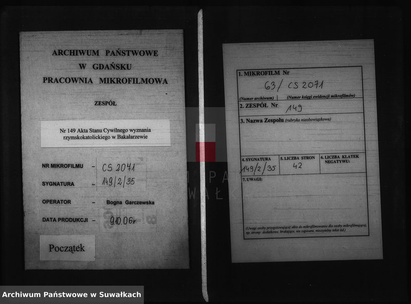 image.from.unit.number "Kniga Dokumentov Bakalarževskogo Rimsko- Katoličeskogo Prichoda k Aktam Brakosočetavšichsja v 1892 godu"