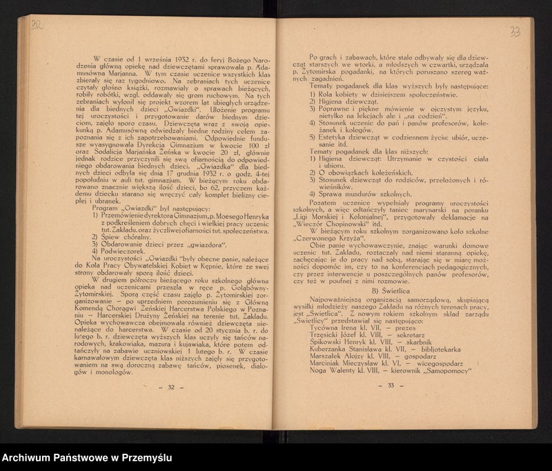 image.from.unit.number "IV Sprawozdanie Dyrekcji Państwowego Gimnazjum Koedukacyjnego w Kępnie za rok szkolny 1932/33"