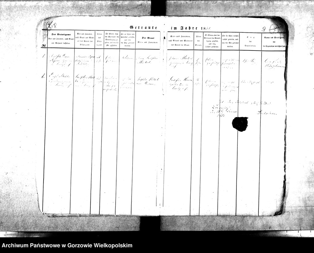 image.from.unit.number "Duplikate der Kirchenbücher von Lorenzdorf (Wawrów) und Zechow (Czechów). Parochie Lorenzdorf (Wawrów)."