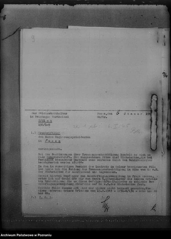 Obraz 13 z jednostki "Trennungsentschädigung und Beschäftigunggsvergütung"