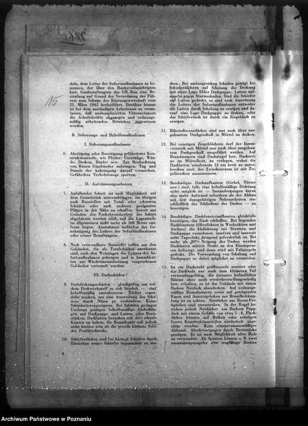 Obraz 19 z jednostki "Bauwirtschaft - Sparmassnahmen im Rahmen des Bauverbots"