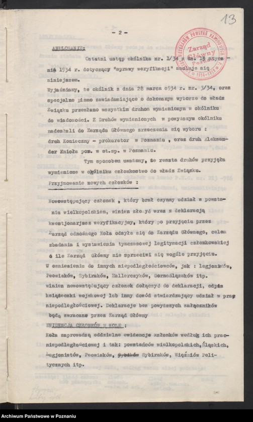 image.from.unit.number "Okólniki Zarządu Głównego Związku Weteranów Powstań Narodowych."