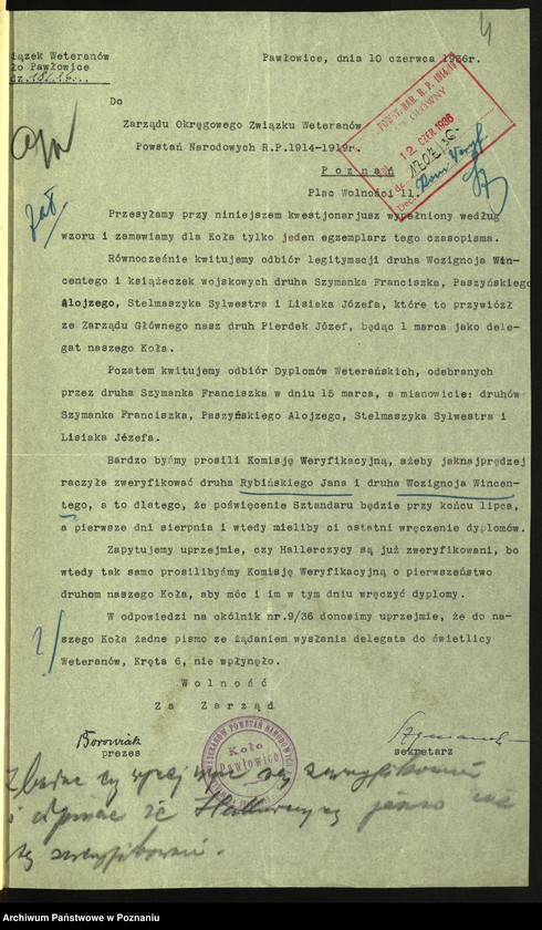 Obraz 7 z jednostki "Pawłowice, powiat Leszno - akta koła."