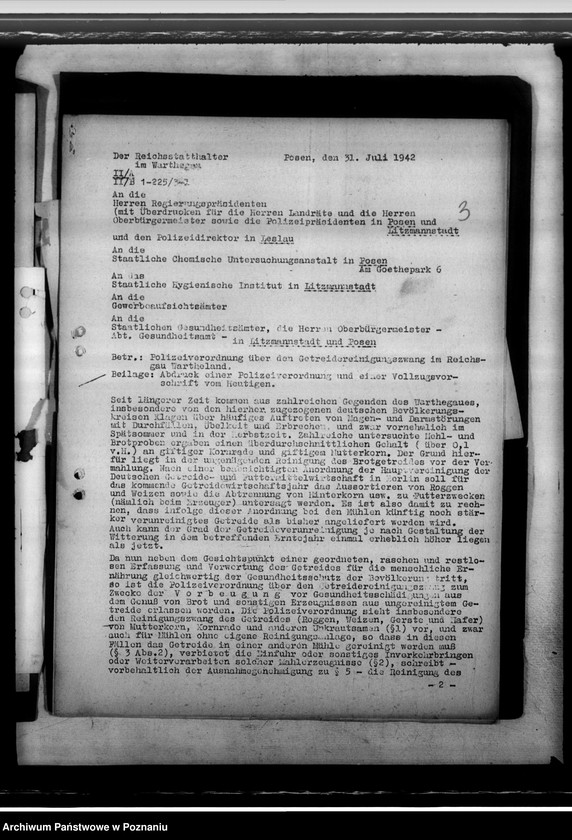 Obraz 7 z jednostki "Krankenmeldungen von polnischen Apotheken. Getreidereinigungszwang"