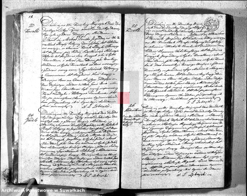 image.from.unit.number "Duplikat aktów urodzonych, zaślubuionych y umarłych katolików w parafii wieysieysiey w dekanacie łozdziejskim od dnia 1 stycznia do 31 grudnia 1829 roku"