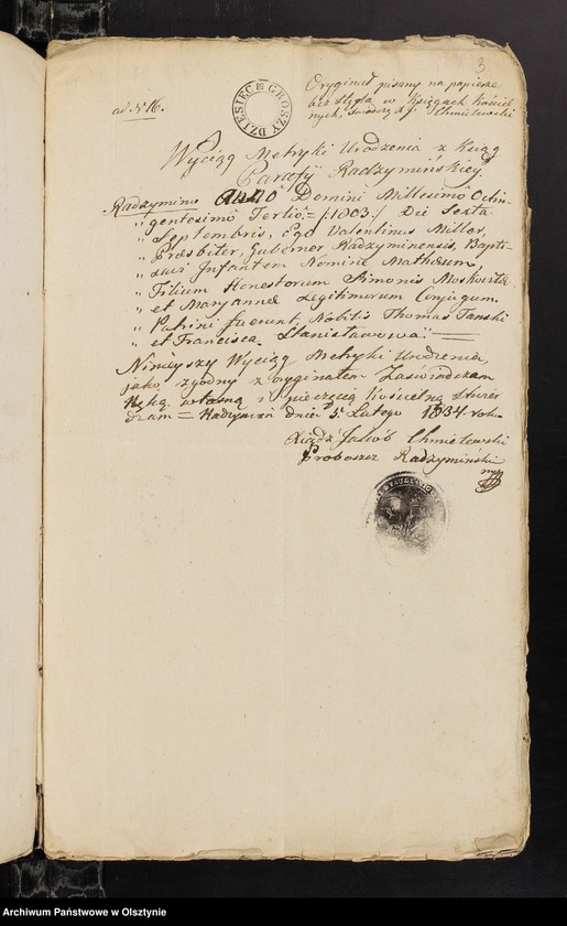 image.from.unit.number "Annexa z Parafii Janowieckiey z Roku 1834"