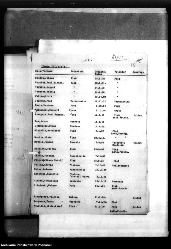 Obraz 19 z jednostki "Wehrkreiskommander VIII - Breslau, Korespondencja z Werhrkreiskommand VIII we Wrocławiu w sprawie członków "Sonderformatin Ebbinghaus""