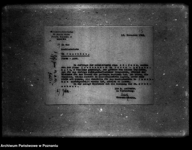 Obraz 19 z jednostki "Schriftwechsel mit anderen. [Korespondencja z innymi zakładami opiekuńczymi]."