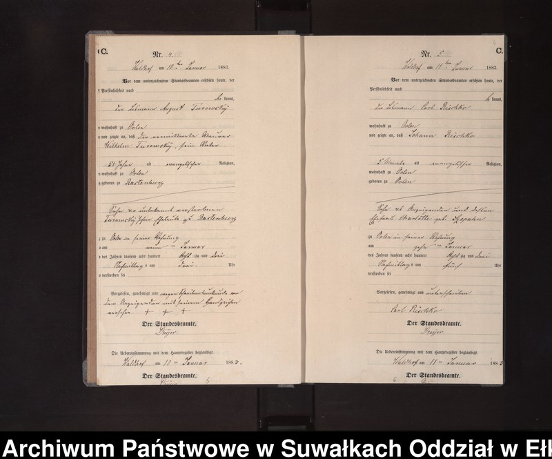 Obraz 7 z jednostki "Sterbe-Neben-Register des Königlich Preussischen Standes-Amtes Orlen Kreis Loetzen"