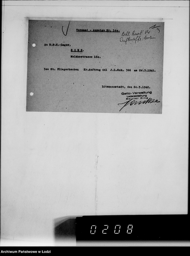 Obraz 7 z jednostki "441 Fliegerhauben Winter. Auslieferung"