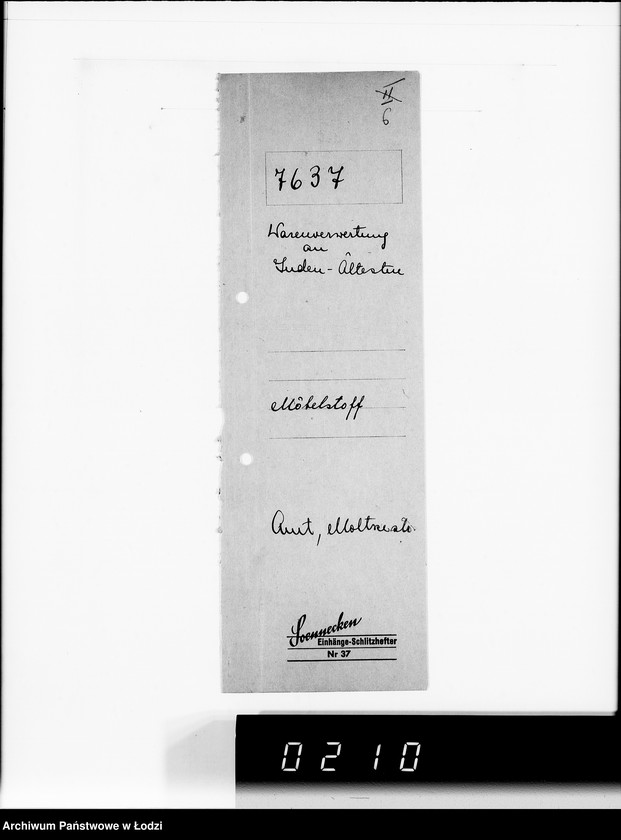 Obraz 10 z jednostki "Warenverwertung am Lager 99. [Aufträge] 7601-7640"