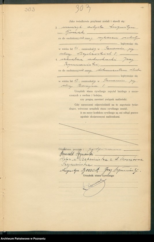 Obraz 13 z jednostki "Księga miejscowa małżeństw tom II [Rejestr główny małżeństw]"