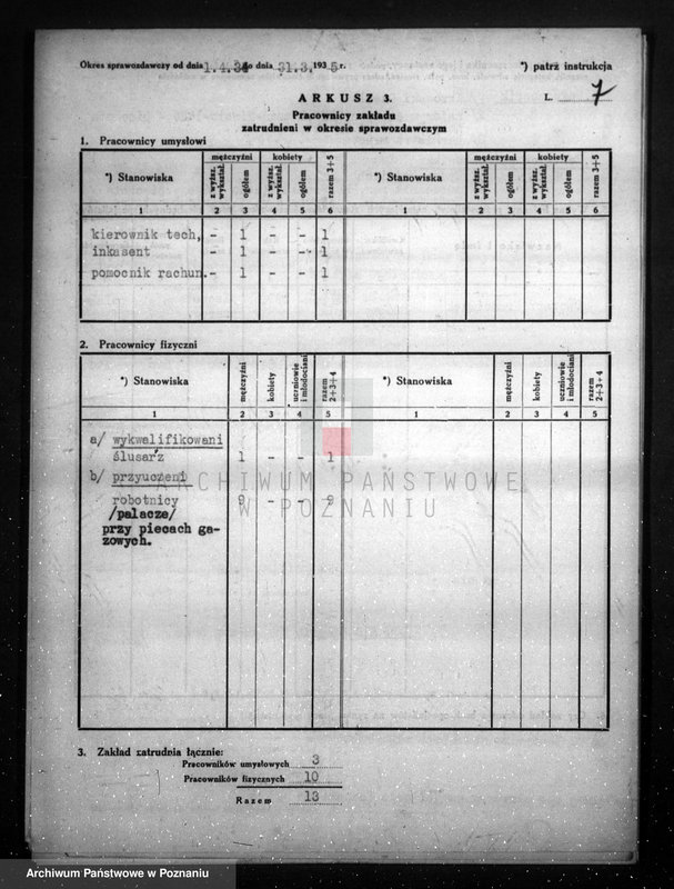 Obraz 11 z jednostki "Kwestionariusz Gazowni Miejskiej w Nowym Tomyślu"