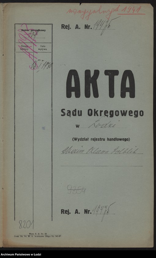 Obraz 2 z jednostki "Chaim Szlama Golblit- drobna sprzedaż sukienek"