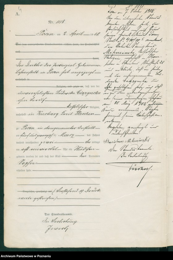 Obraz 7 z jednostki "Księga miejscowa urodzeń t. III"