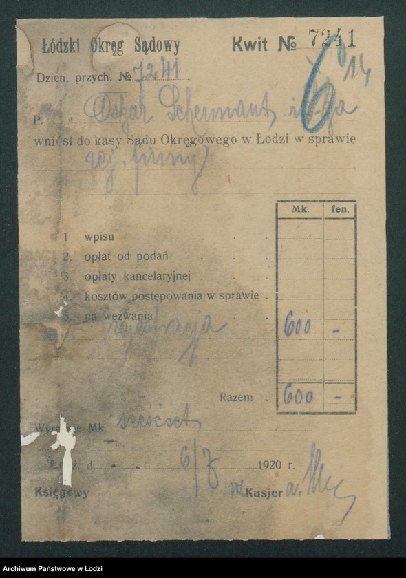 Obraz 16 z jednostki "„Środkowo-Eurpoejski Dom Ekspedycyjny Oskar Schermant i spółka”"