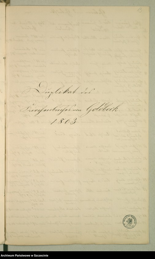 image.from.unit.number "Kirchenbuchs duplicate von Goldbeck [Sulino] pro 1861."