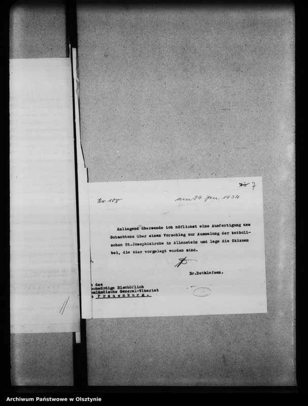 image.from.unit.number "Allenstein, St. Josephikirche"