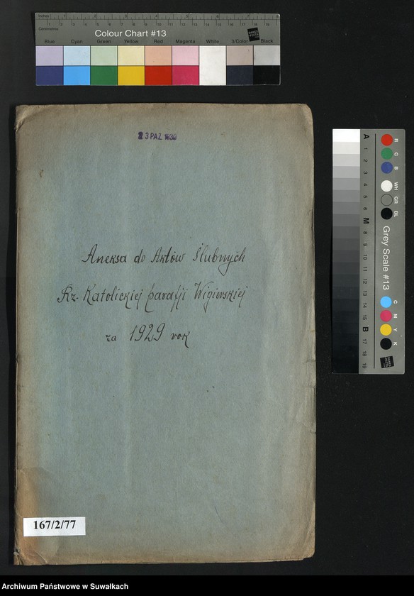 image.from.unit.number "Aneksa do Aktów Ślubnych Rz-Katolickiej parafji Wigierskiej za 1929 rok"