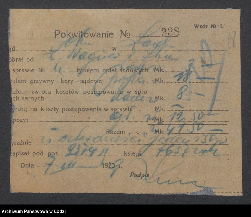 Obraz 20 z jednostki "Ludwik Wagner- właściciele Berta Wagner i Bracia Stegeman- prowadzenie farbiarni i wykończalni"