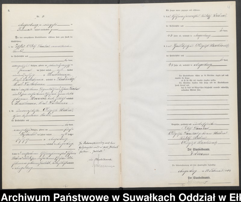 image.from.unit.number "Heiraths-Neben-Register des Preussischen Standes-Amtes Angerburg Kreis Angerburg"