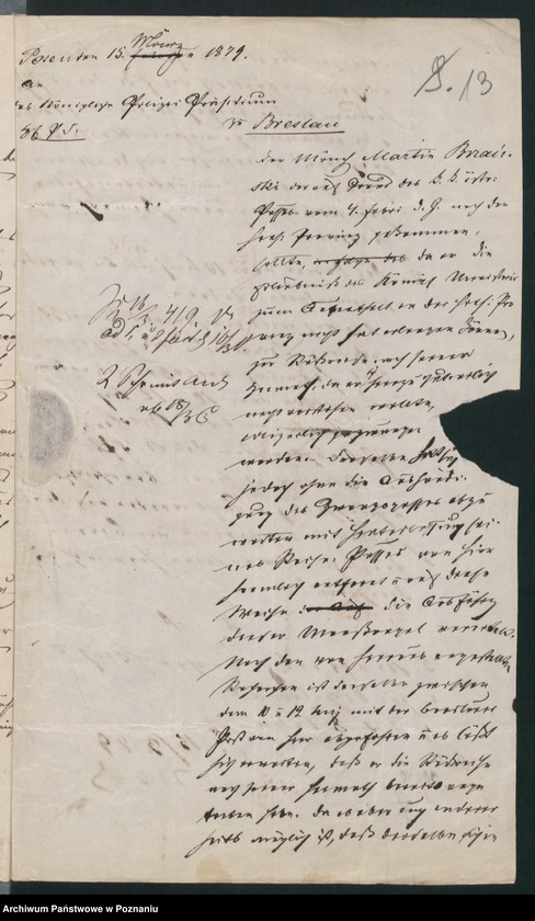 Obraz 17 z jednostki "A. betr. Martin Brzanski, Dominikanermönch aus Krakau"