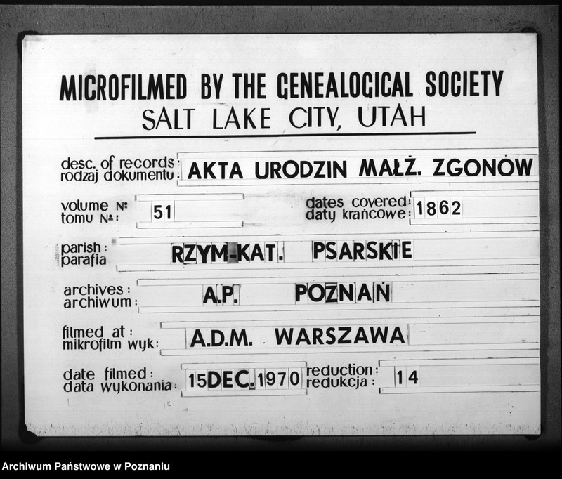 Obraz 17 z jednostki "Duplicat baptisatorum, copulatorum, mortuorum"
