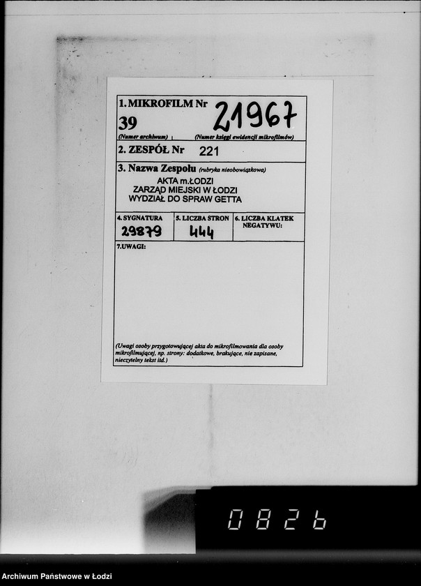 image.from.unit.number "Allgemeine Rechnungen. Durchschläge nr 5. [Kartoteka i zestawienia skonfiskowanych przedmiotów]"