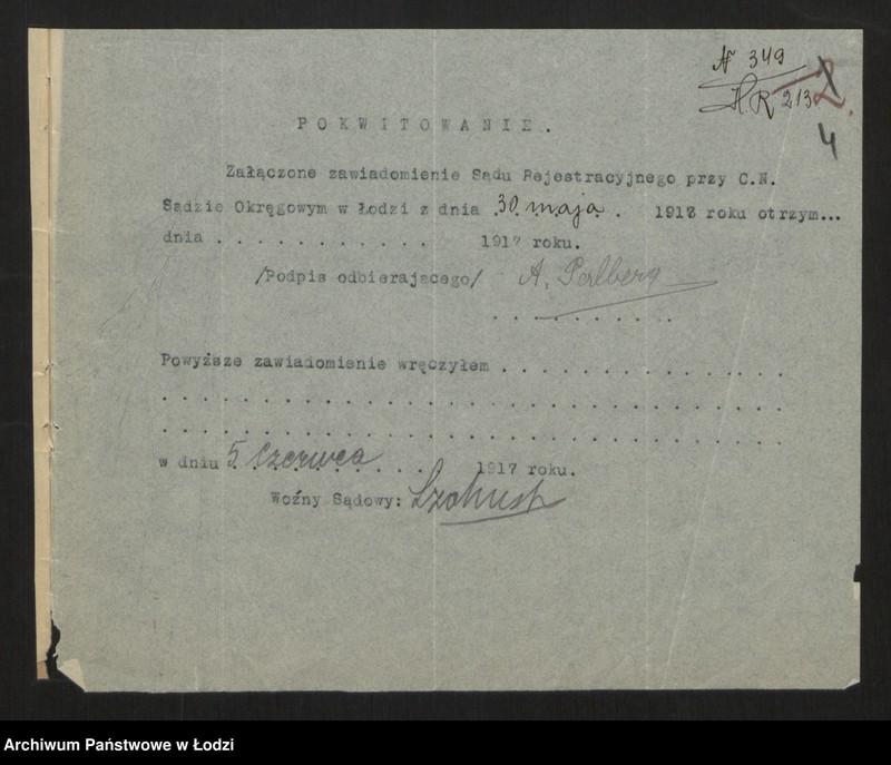 Obraz 6 z jednostki "Kopel Gutman i Perlberg - fabryka wyrobów wełnianych i półwełnianych"