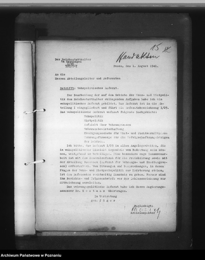 Obraz 20 z jednostki "Erlasse und Bestimmungen"