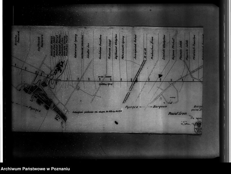 Obraz 16 z jednostki "Towarzystwo Elektryfikacji Okręgu Poznańskiego Spółka Akcyjna W Poznaniu plany sytuacyjne wsi i miast w związku z projektowaną elektryfikacją"