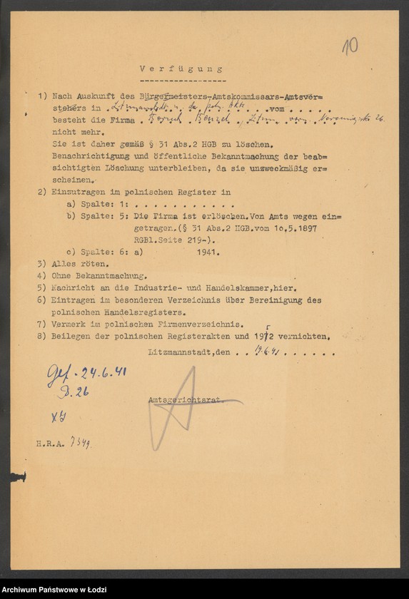 Obraz 12 z jednostki "Bendzel Boruch- sprzedaż manufaktury"