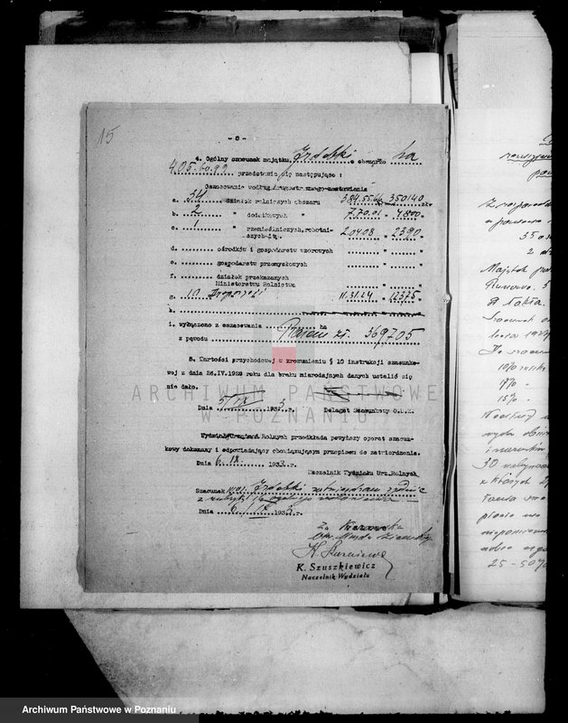 Obraz 20 z jednostki "Operat szacunkowy majątku państwowego Izdebki powiatu wyrzyskiego"