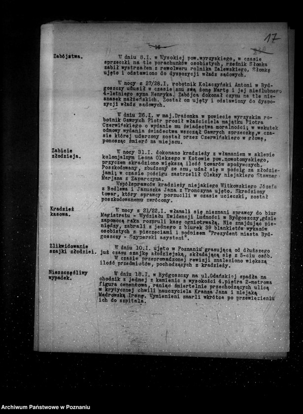 Obraz 20 z jednostki "Sprawozdania okresowe ze stanu bezpieczeństwa za miesiące styczeń-czerwiec 1934 r. /nr 1-6/"