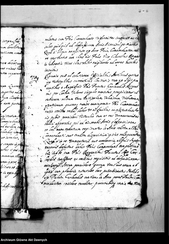 image.from.unit.number "Umowa zawarta przez Aleksandra Hilarego Połubińskiego, pisarza polnego litewskiego, z Egidiuszem baronem de Bremer [de Britmar], pułkownikiem JKM, dotycząca obsadzenia zamku w Mitawie."