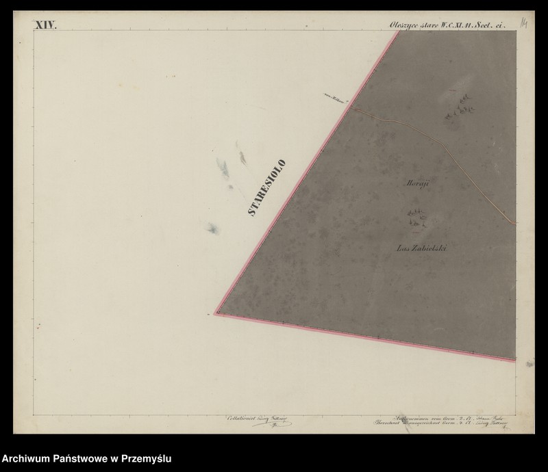 image.from.unit.number "Dorf Oleszyce Stare sammt Ortschaft Zabiala in Galizien Żółkiewer Kreis"