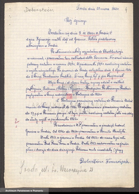 Obraz 20 z jednostki "Życiorysy powstańców wielkopolskich: D - tom ll /Dobak Wojciech - Dominiak Michał/."